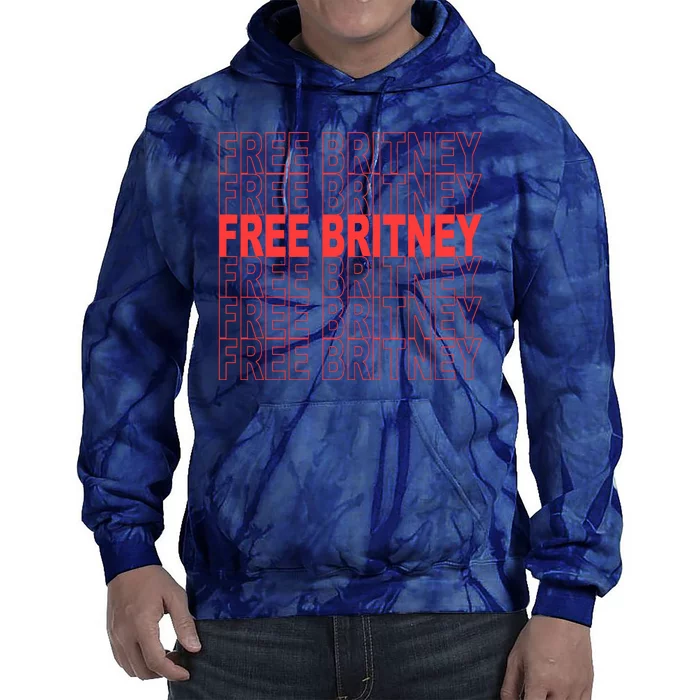 Free Britney Bag Logo Tie Dye Hoodie