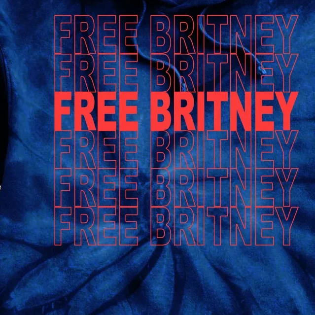 Free Britney Bag Logo Tie Dye Hoodie