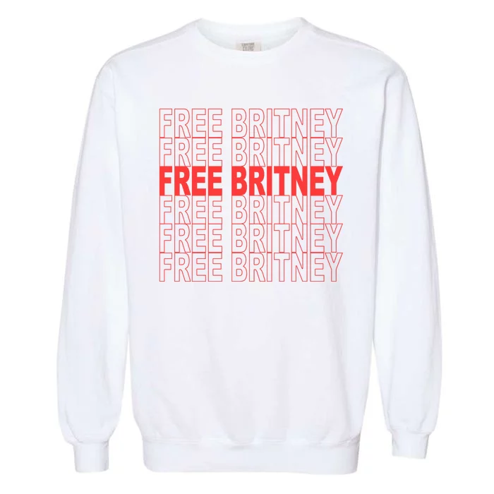 Free Britney Bag Logo Garment-Dyed Sweatshirt