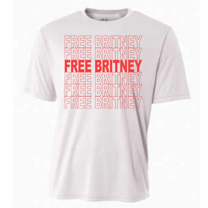 Free Britney Bag Logo Cooling Performance Crew T-Shirt