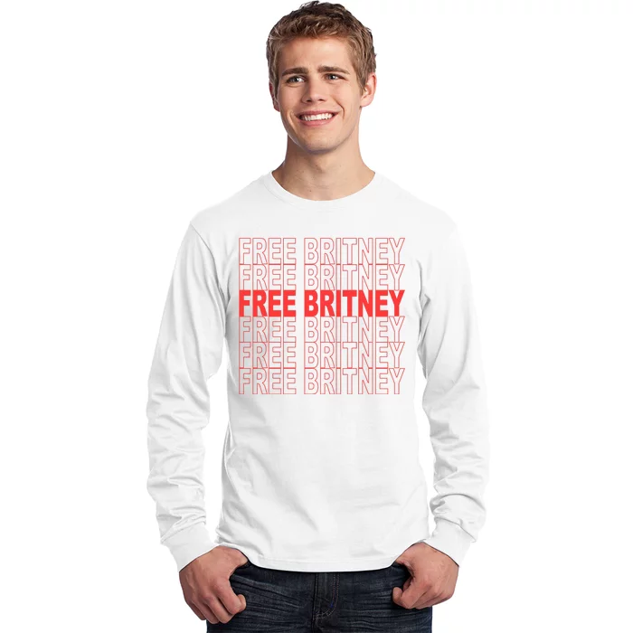 Free Britney Bag Logo Long Sleeve Shirt