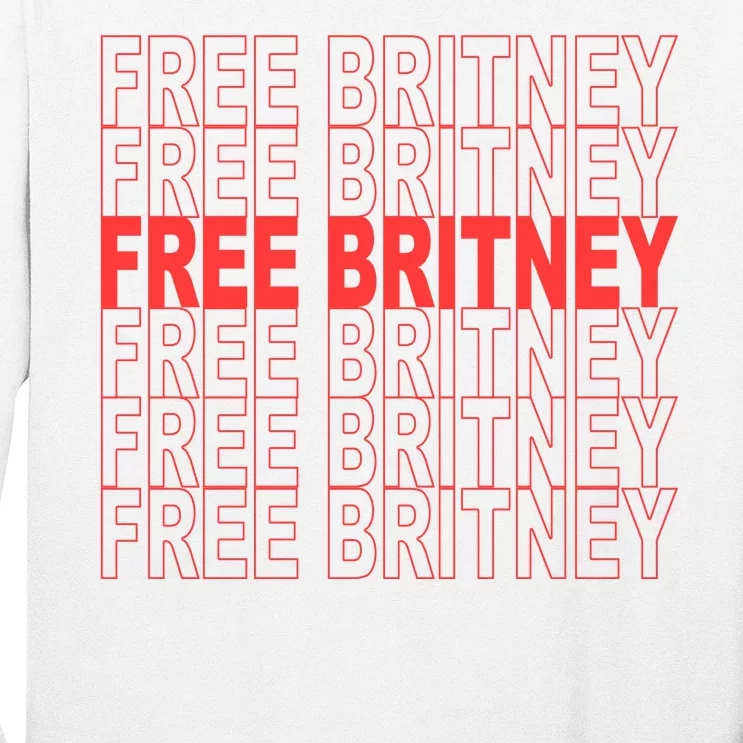 Free Britney Bag Logo Long Sleeve Shirt