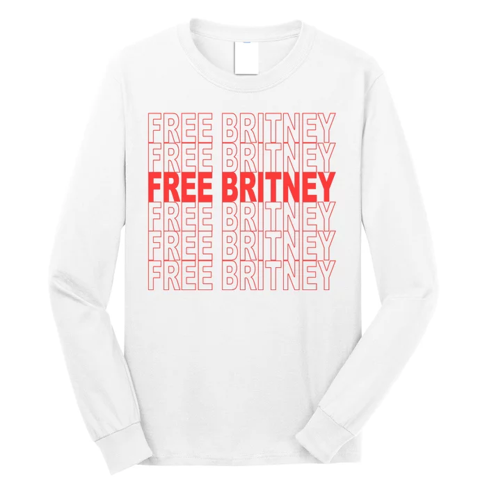 Free Britney Bag Logo Long Sleeve Shirt