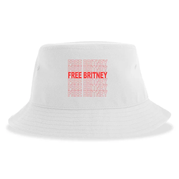 Free Britney Bag Logo Sustainable Bucket Hat