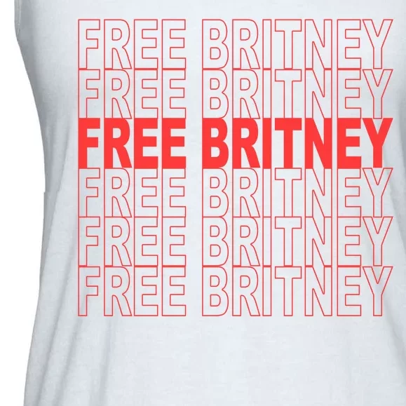 Free Britney Bag Logo Ladies Essential Flowy Tank