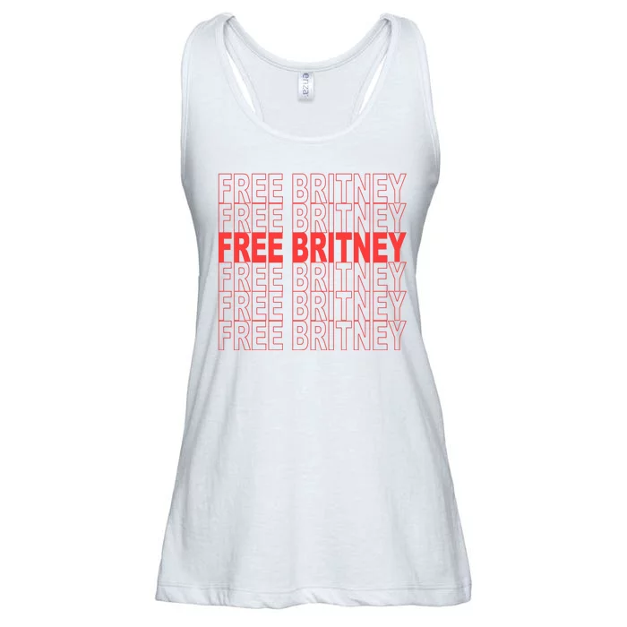 Free Britney Bag Logo Ladies Essential Flowy Tank