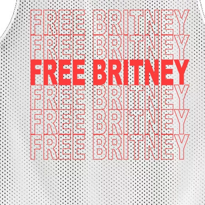 Free Britney Bag Logo Mesh Reversible Basketball Jersey Tank