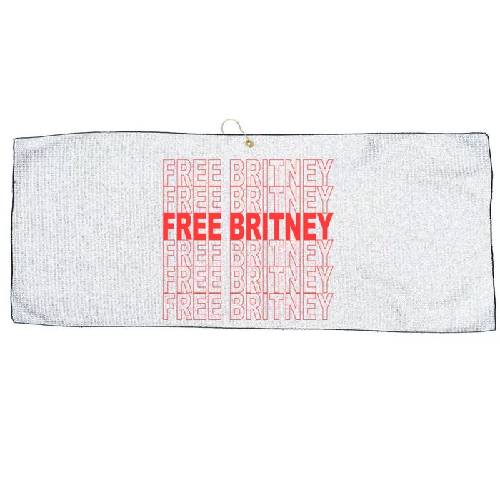 Free Britney Bag Logo Large Microfiber Waffle Golf Towel