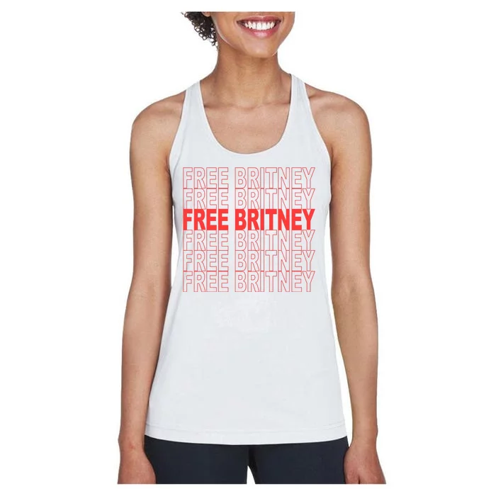 Free Britney Bag Logo Women's Racerback Tank