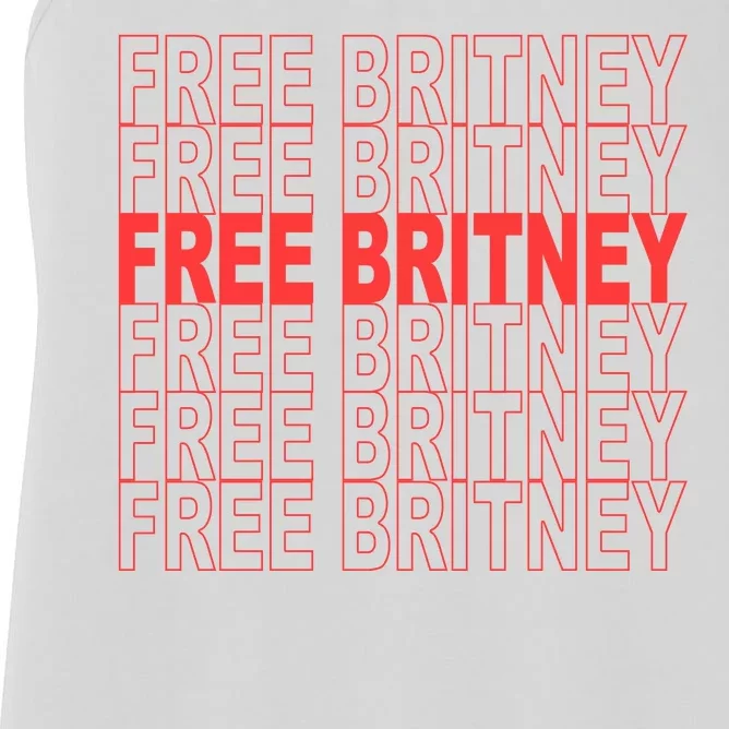 Free Britney Bag Logo Women's Racerback Tank