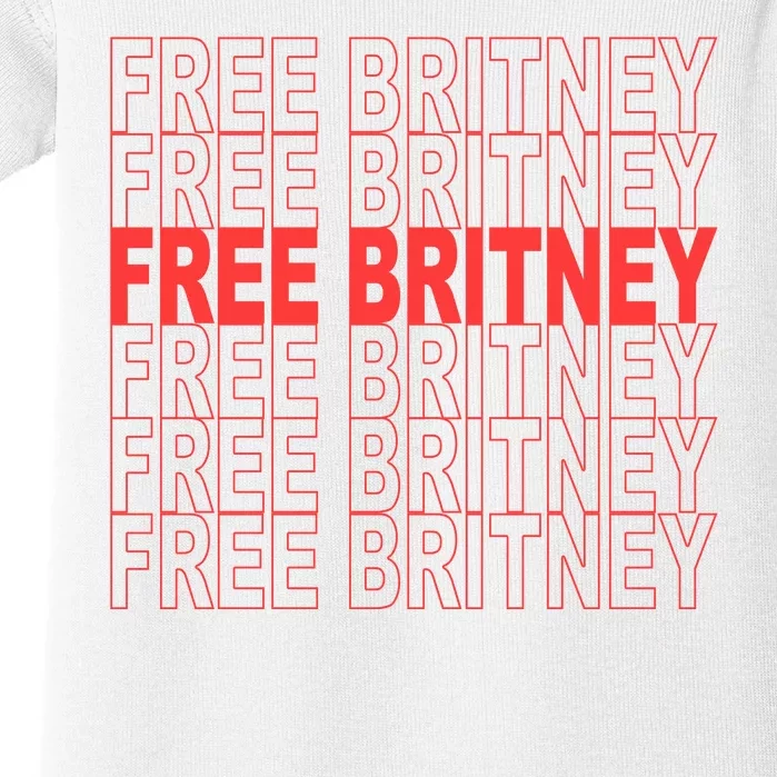 Free Britney Bag Logo Baby Bodysuit