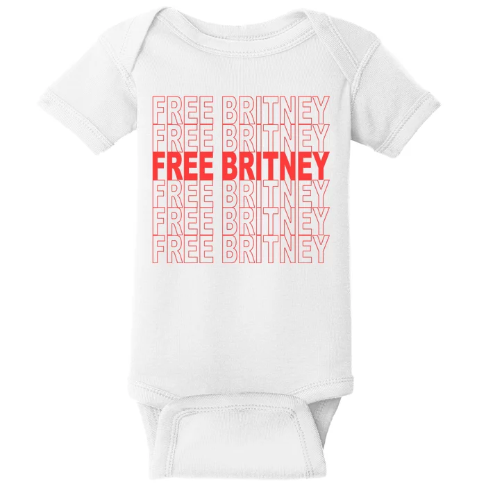 Free Britney Bag Logo Baby Bodysuit