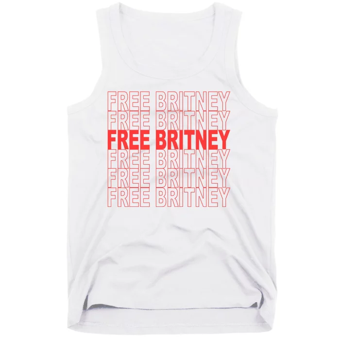 Free Britney Bag Logo Tank Top