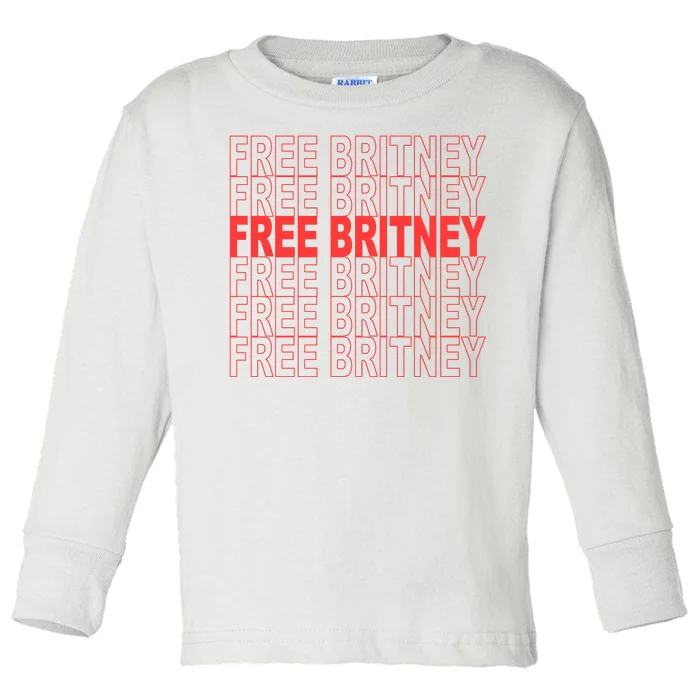 Free Britney Bag Logo Toddler Long Sleeve Shirt