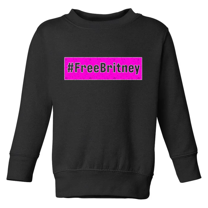 Free Britney Hashtag FreeBritney Toddler Sweatshirt