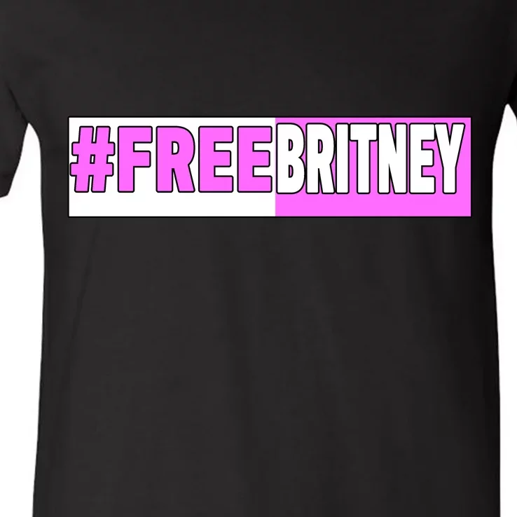 Free Britney Help Save Her V-Neck T-Shirt