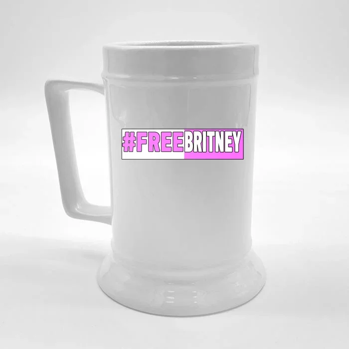 Free Britney Help Save Her Front & Back Beer Stein