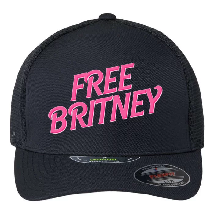 Free Britney Logo Flexfit Unipanel Trucker Cap