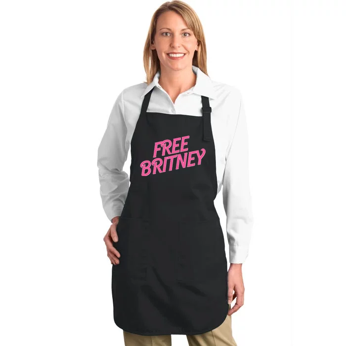 Free Britney Logo Full-Length Apron With Pocket