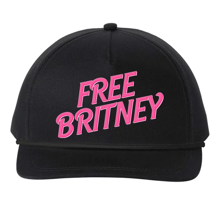 Free Britney Logo Snapback Five-Panel Rope Hat