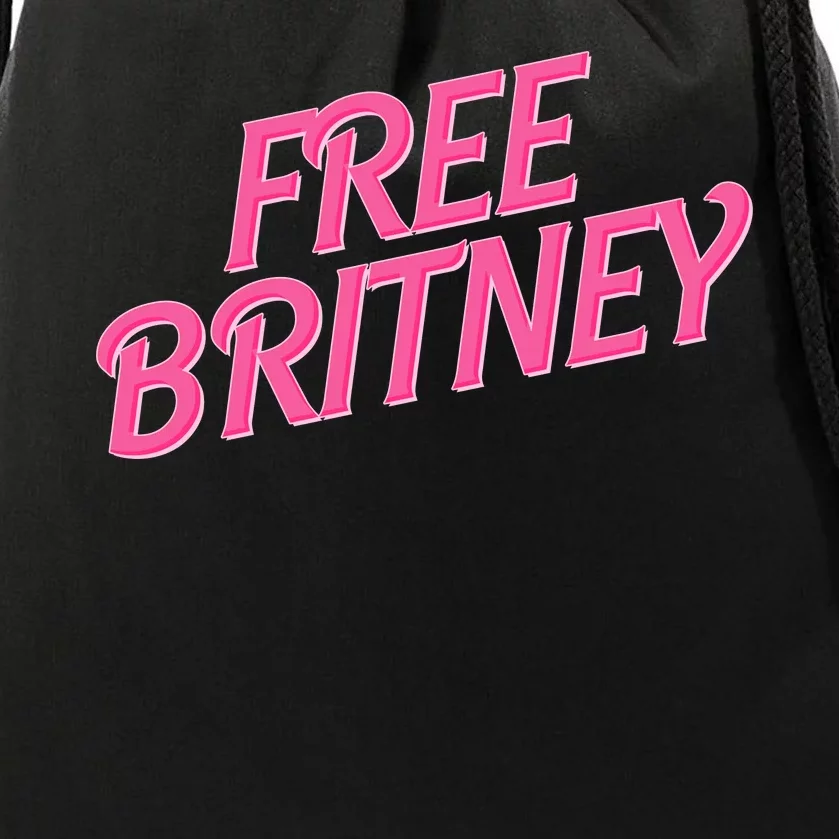 Free Britney Logo Drawstring Bag