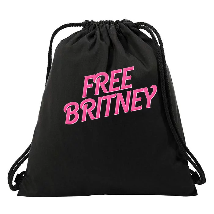 Free Britney Logo Drawstring Bag