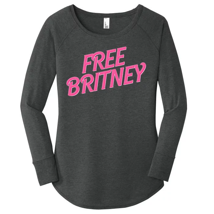 Free Britney Logo Women's Perfect Tri Tunic Long Sleeve Shirt