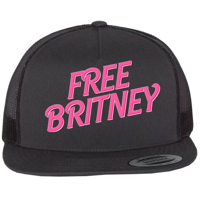 Free Britney Logo Flat Bill Trucker Hat