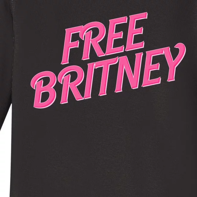 Free Britney Logo Baby Long Sleeve Bodysuit