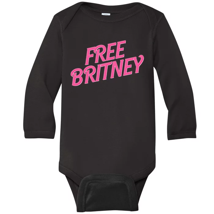 Free Britney Logo Baby Long Sleeve Bodysuit