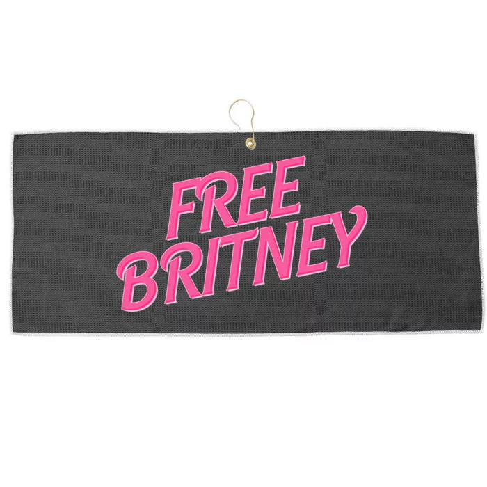 Free Britney Logo Large Microfiber Waffle Golf Towel