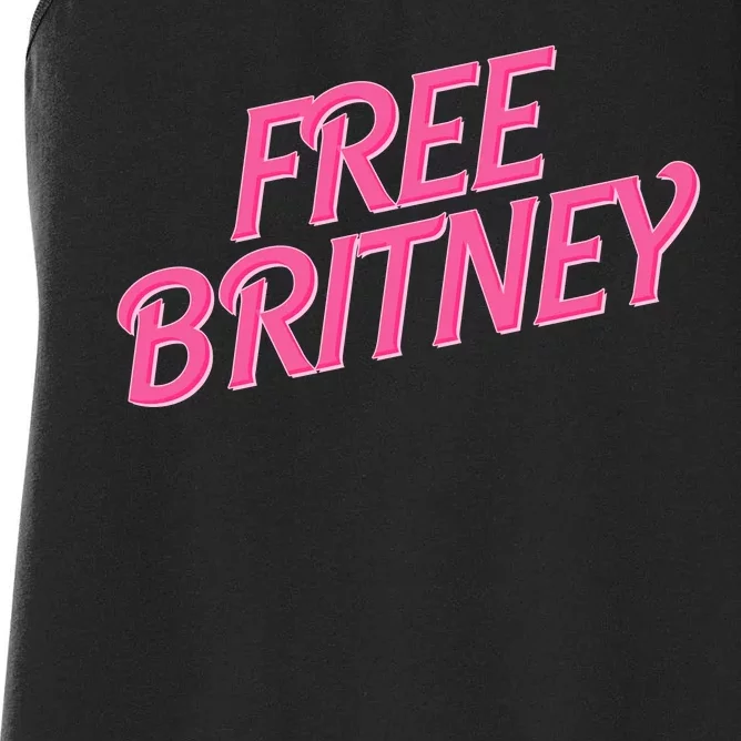 Free Britney Logo Women's Racerback Tank