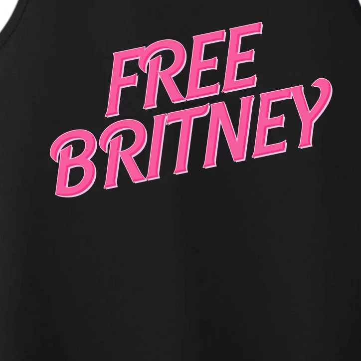 Free Britney Logo Performance Tank