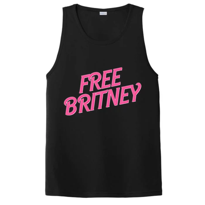 Free Britney Logo Performance Tank