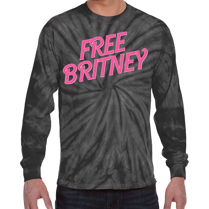 Free Britney Logo Tie-Dye Long Sleeve Shirt