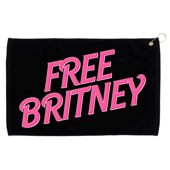 Free Britney Logo Grommeted Golf Towel