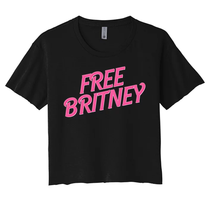 Free Britney Logo Women's Crop Top Tee