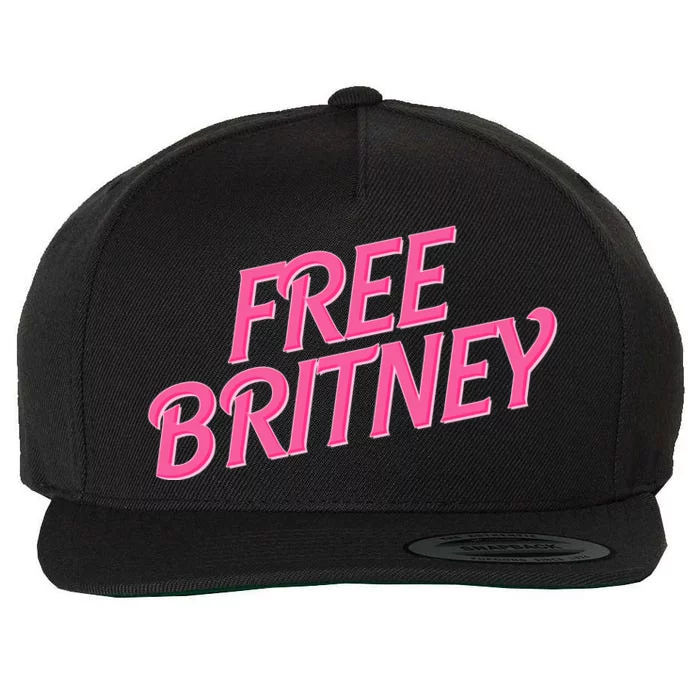 Free Britney Logo Wool Snapback Cap