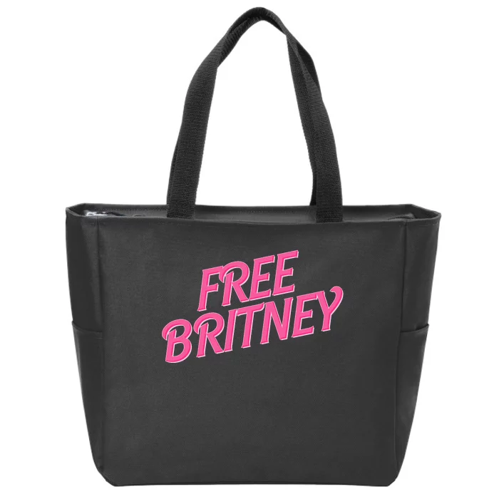 Free Britney Logo Zip Tote Bag