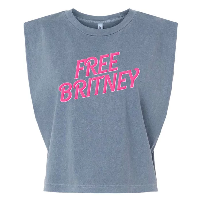 Free Britney Logo Garment-Dyed Women's Muscle Tee