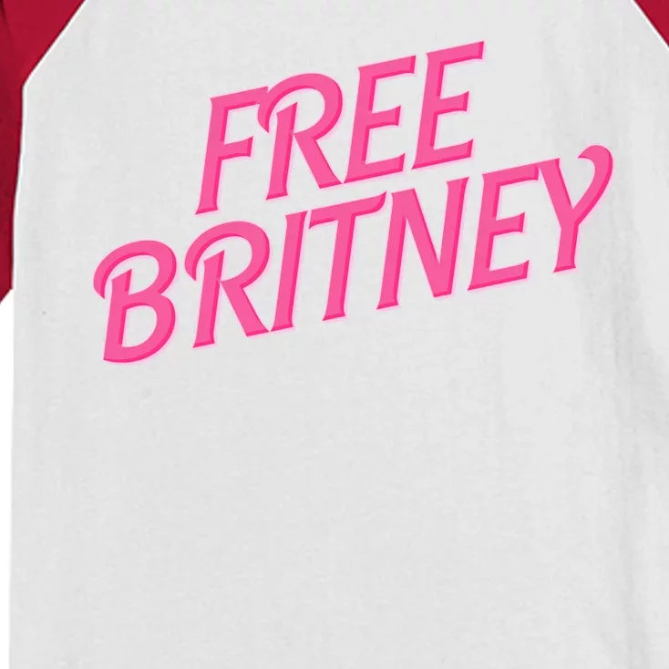 Free Britney Logo Kids Colorblock Raglan Jersey