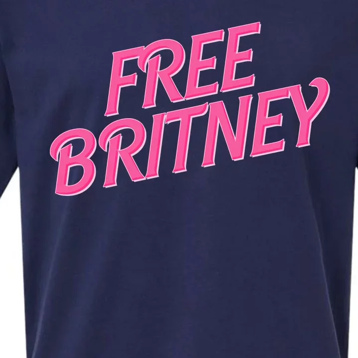 Free Britney Logo Sueded Cloud Jersey T-Shirt