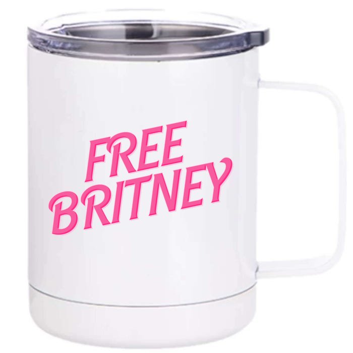 Free Britney Logo Front & Back 12oz Stainless Steel Tumbler Cup