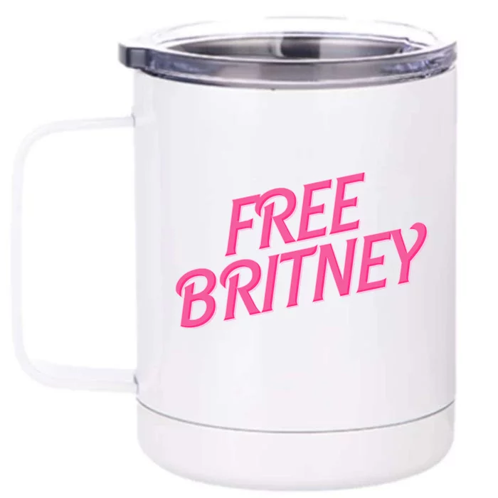 Free Britney Logo Front & Back 12oz Stainless Steel Tumbler Cup