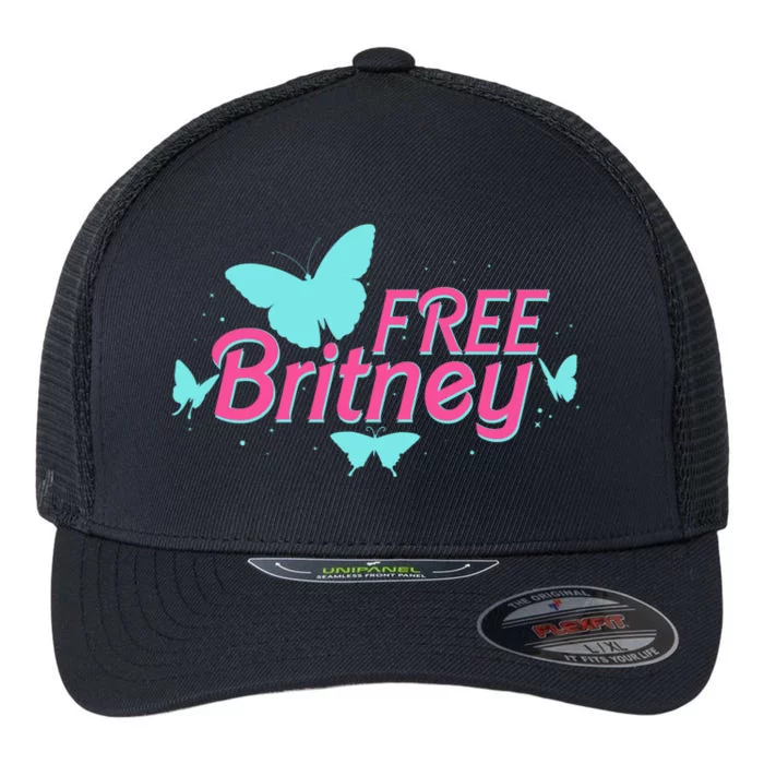 Free Britney Meme Butterflies Flexfit Unipanel Trucker Cap