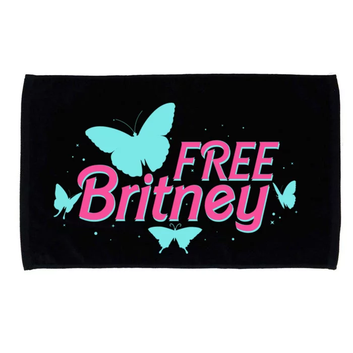 Free Britney Meme Butterflies Microfiber Hand Towel