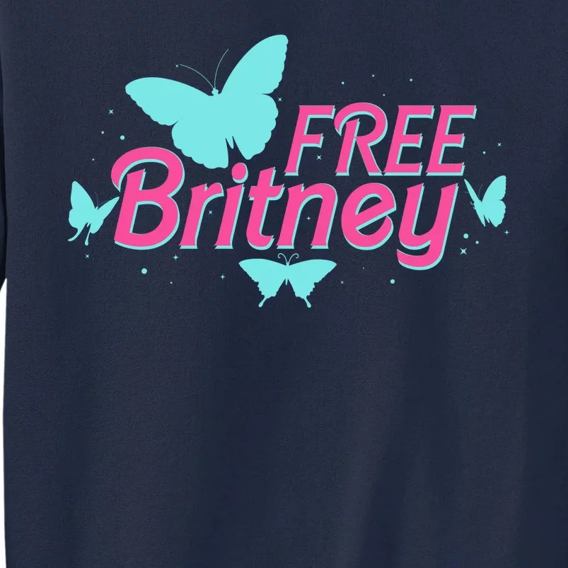 Free Britney Meme Butterflies Tall Sweatshirt