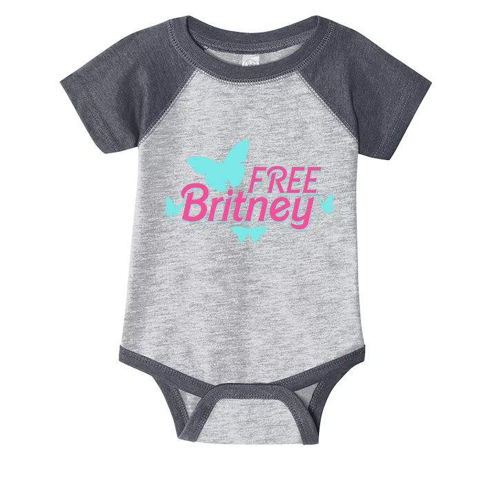 Free Britney Meme Butterflies Infant Baby Jersey Bodysuit