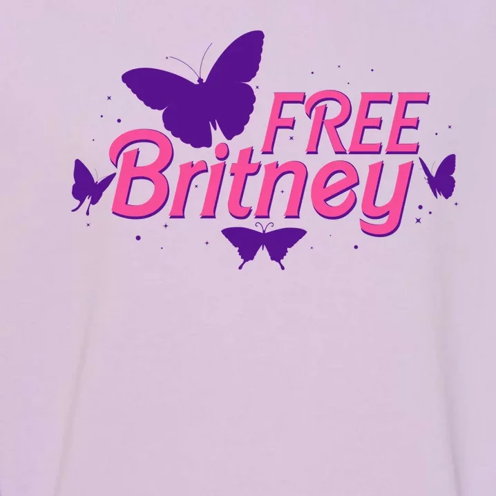 Free Britney Meme Butterflies Garment-Dyed Sweatshirt