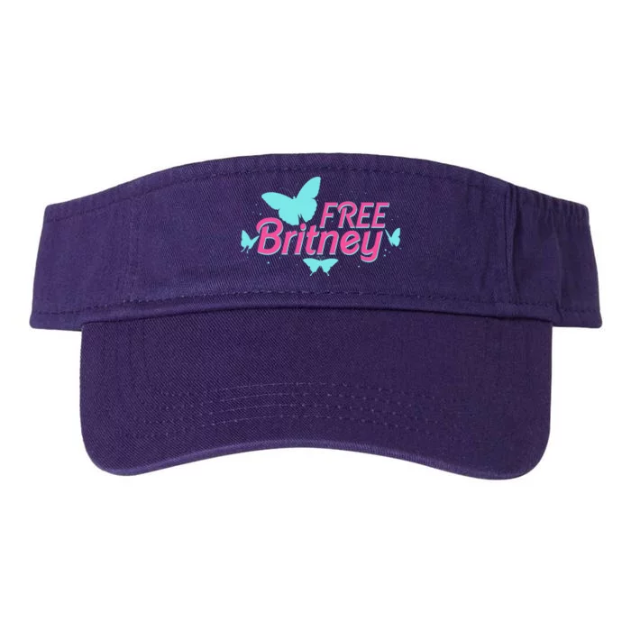 Free Britney Meme Butterflies Valucap Bio-Washed Visor